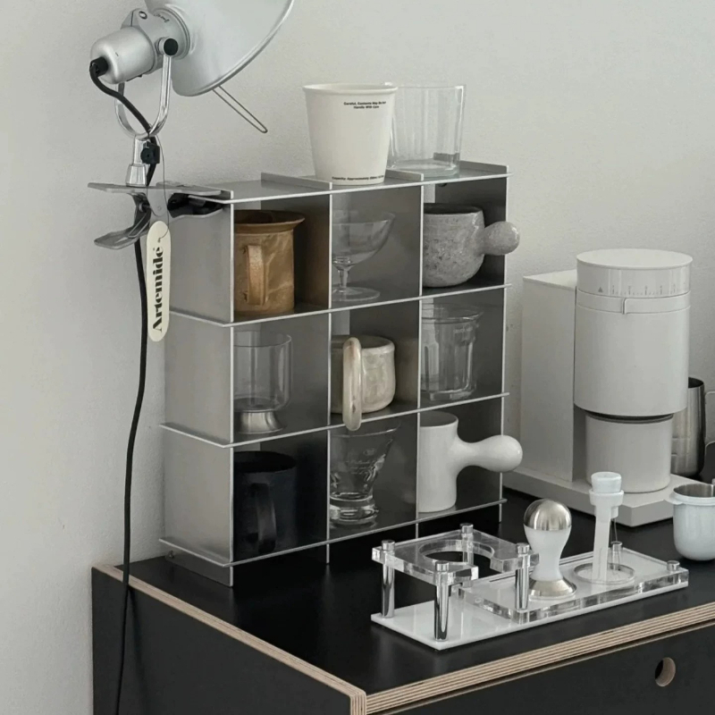 Kitchen Appliances Shelves - Estante Minimalista de Aluminio para Tazas,
