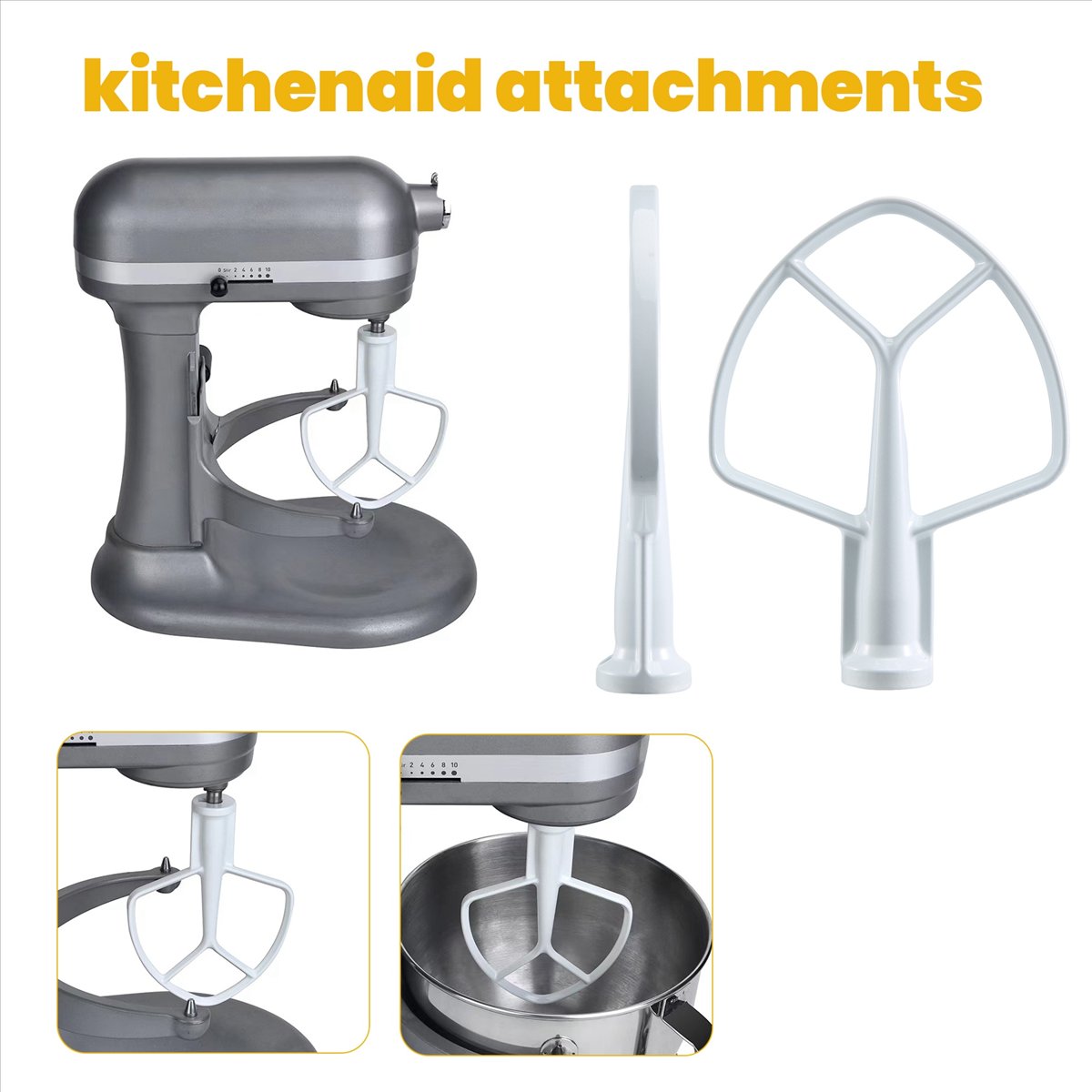Kitchen Appliances Kitchenaid - Batidor Plano Recubierto para Batidora de
