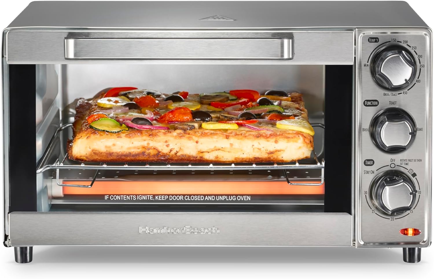 Toaster 4 Slice - Horno Tostador y Pizzaera Grande de