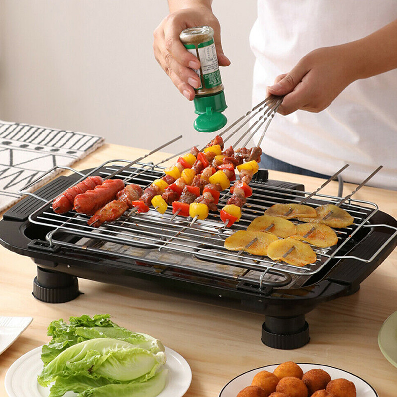 Electric Smoker Bbq - Parrilla sin humo para el hogar,
