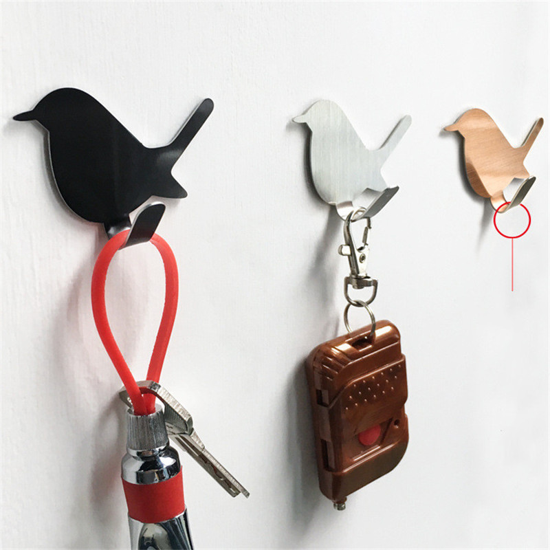 Kitchen Appliances Shelves - Ganchos autoadhesivos con diseño de pájaro,