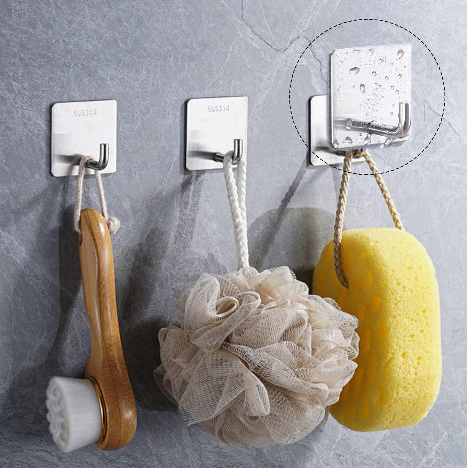 Gancho Adhesivo de Acero Inoxi - Kitchen Appliances Shelves reseña y precio