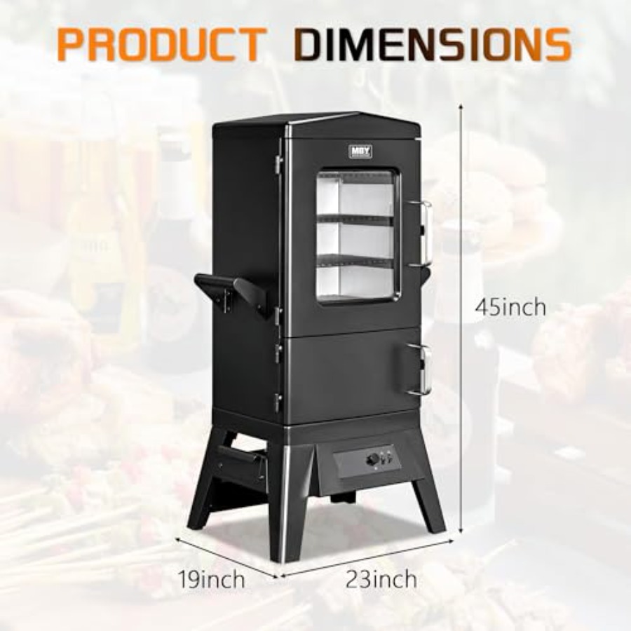 Parrilla eléctrica vertical gr - Electric Smoker Bbq reseña y precio