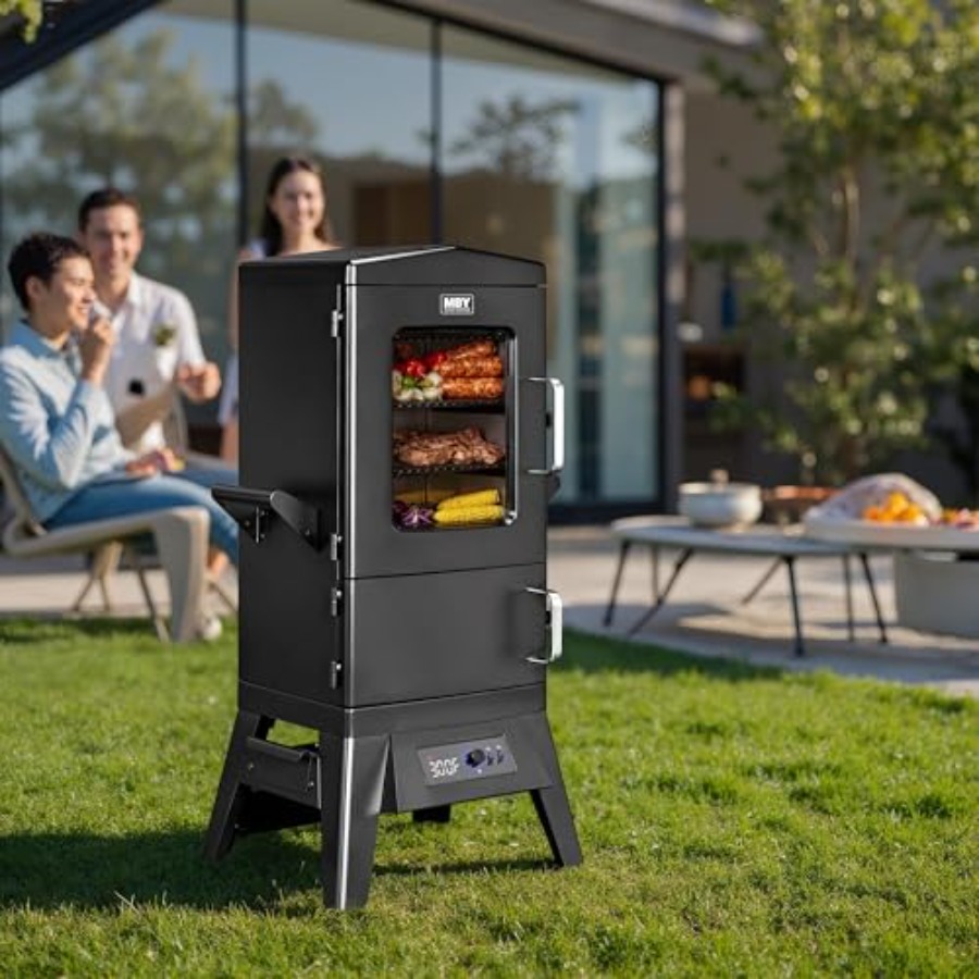Parrilla eléctrica vertical gr - Electric Smoker Bbq reseña y precio