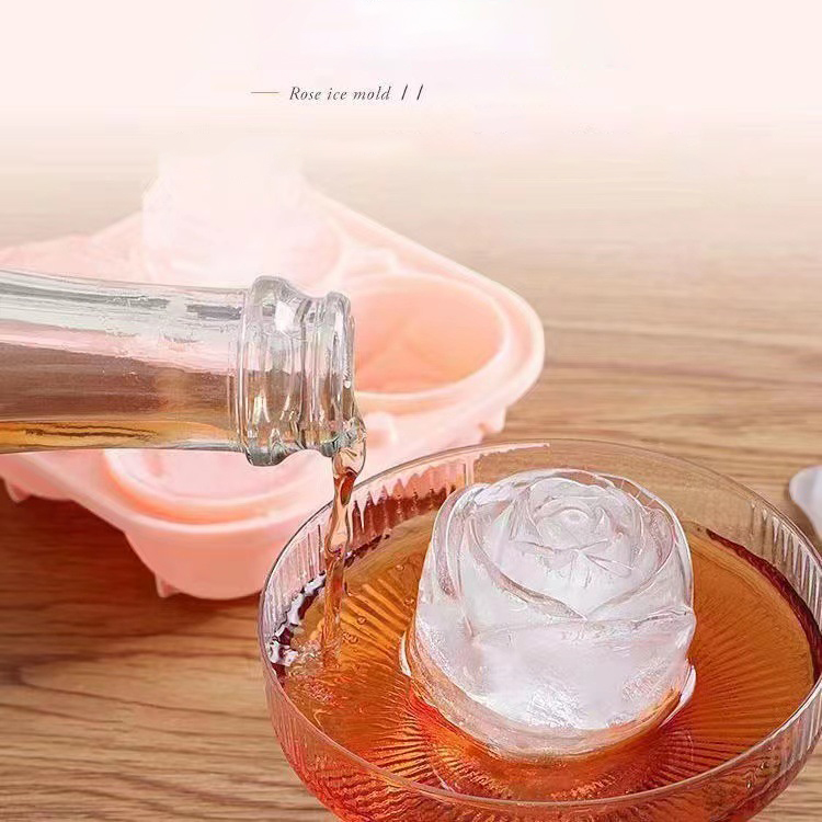 Moldes de hielo de rosas 3D, b - Kitchen Appliances Shelves reseña y precio