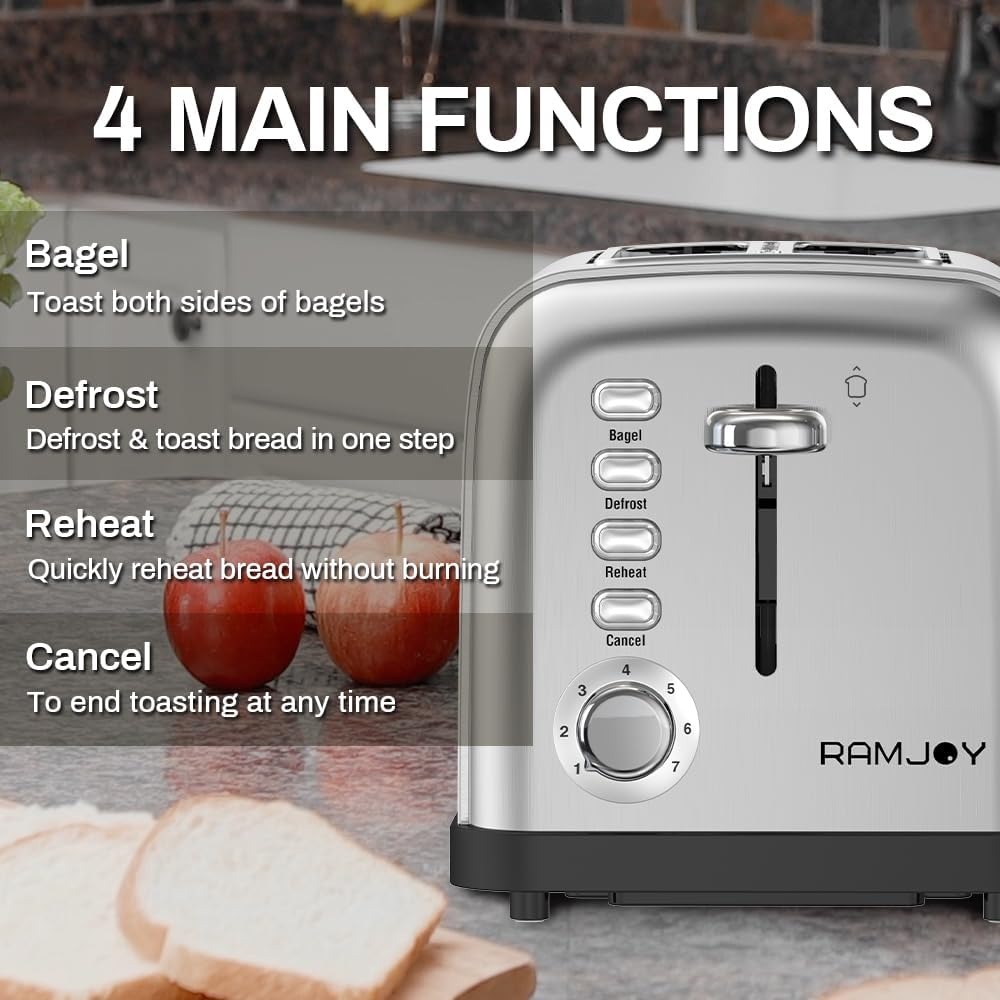 Tostadora de 2 Rebanadas con R - Toaster 4 Slice reseña y precio
