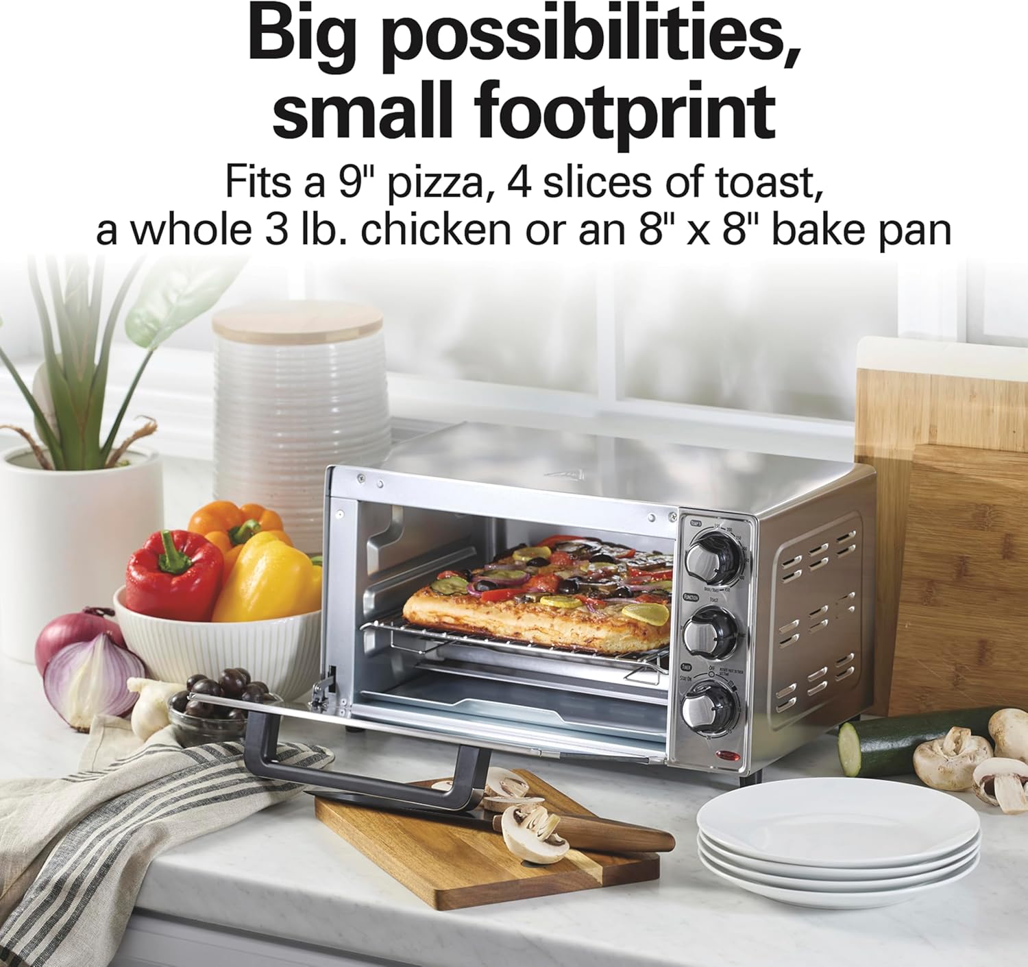 Horno Tostador y Pizzaera Gran - Toaster 4 Slice reseña y precio