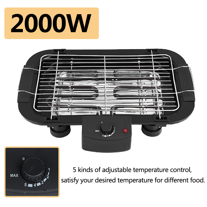 Parrilla sin humo para el hoga - Electric Smoker Bbq reseña y precio