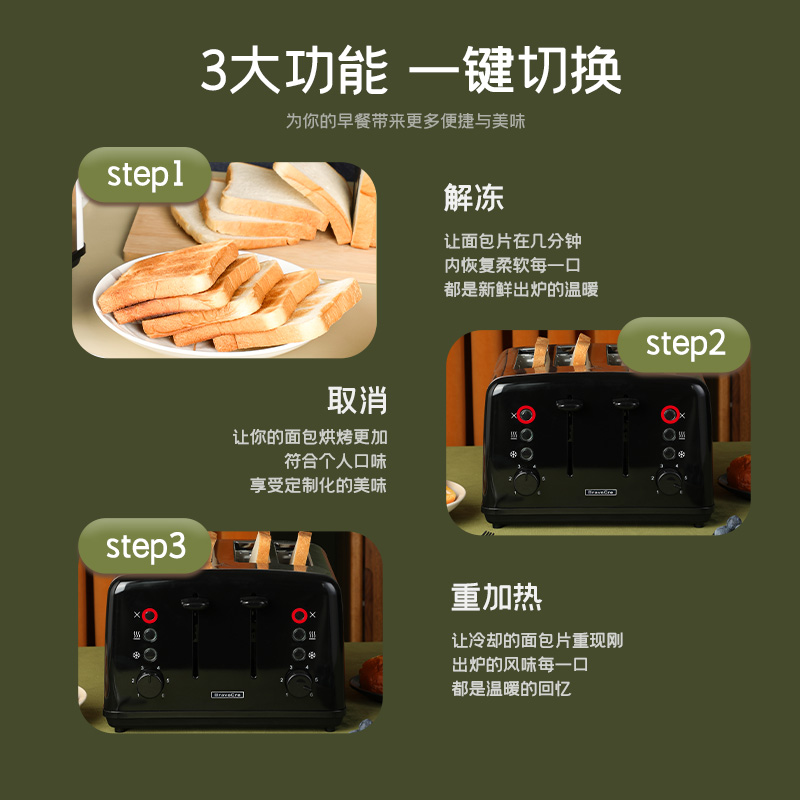 Tostadora Automática de 4 Reba - Toaster 4 Slice reseña y precio